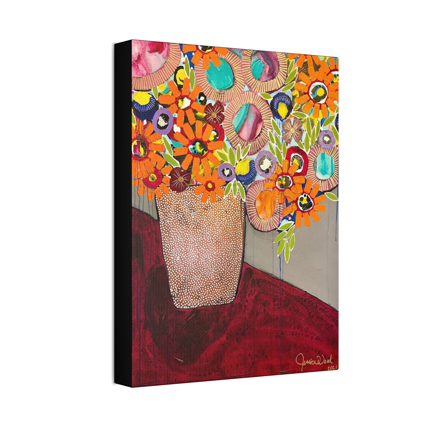 Canvas Print. Floral Still Life by Jessica Wood Artist