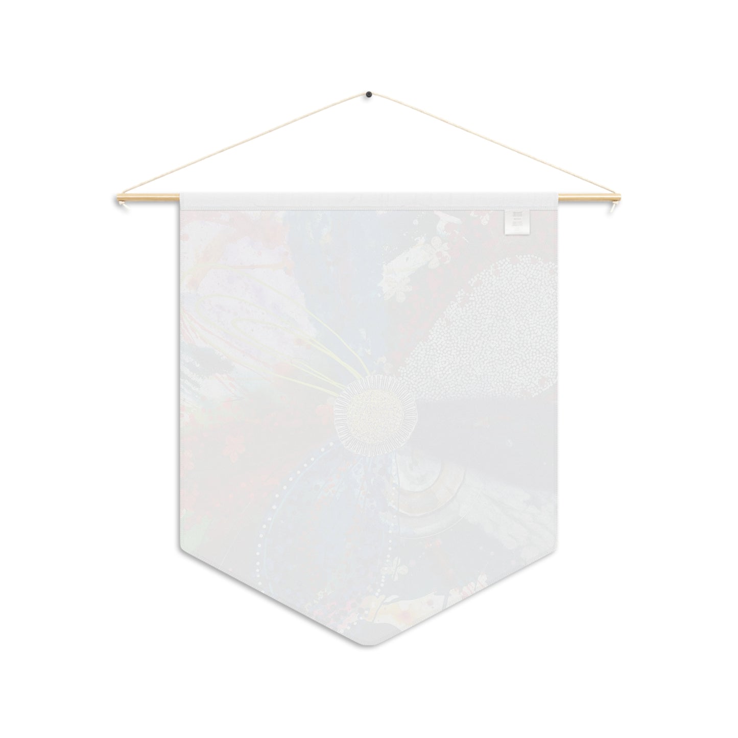 Decorative Pennant Flag — 18"×21" Poly Twill Wall Banner (One-Sided)