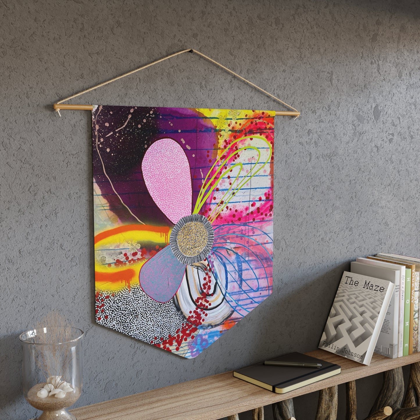 Floral Explosion Pennant by Jessica Wood Artist