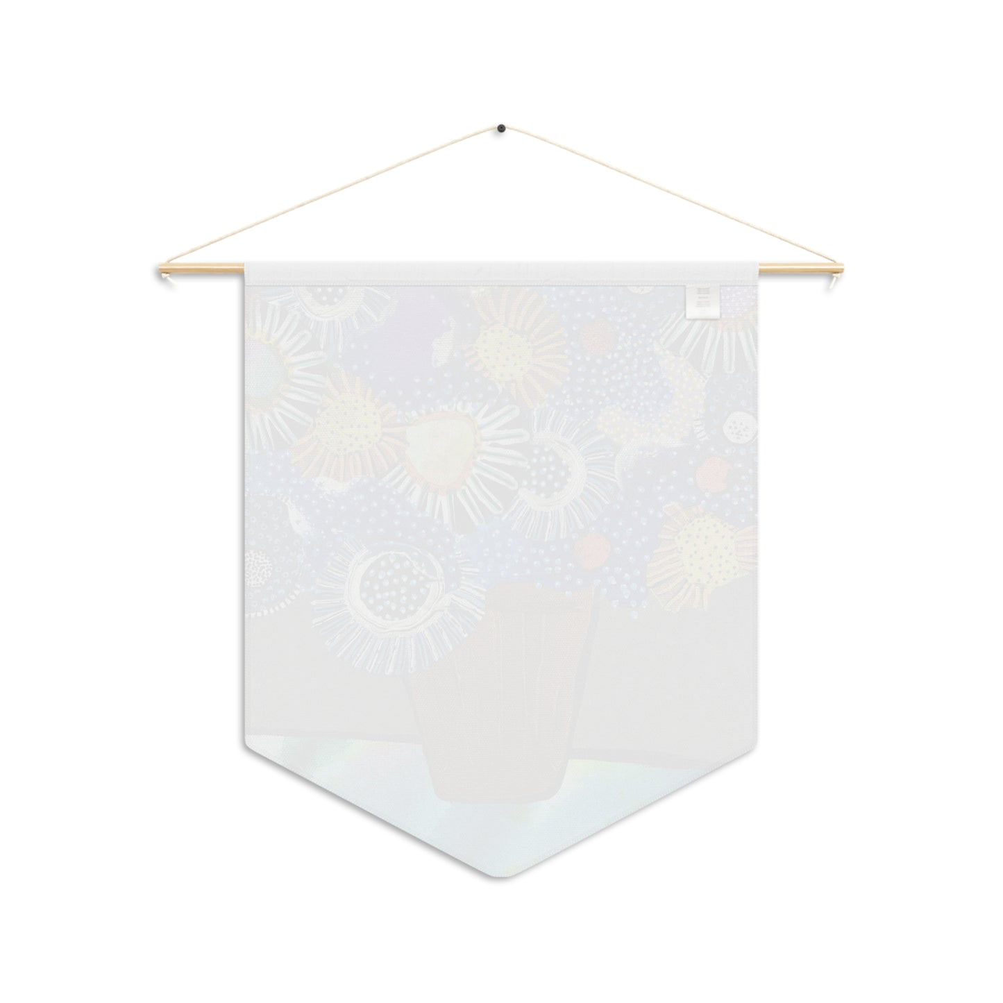 Decorative Pennant Flag — 18"×21" Poly Twill Wall Banner (One-Sided)