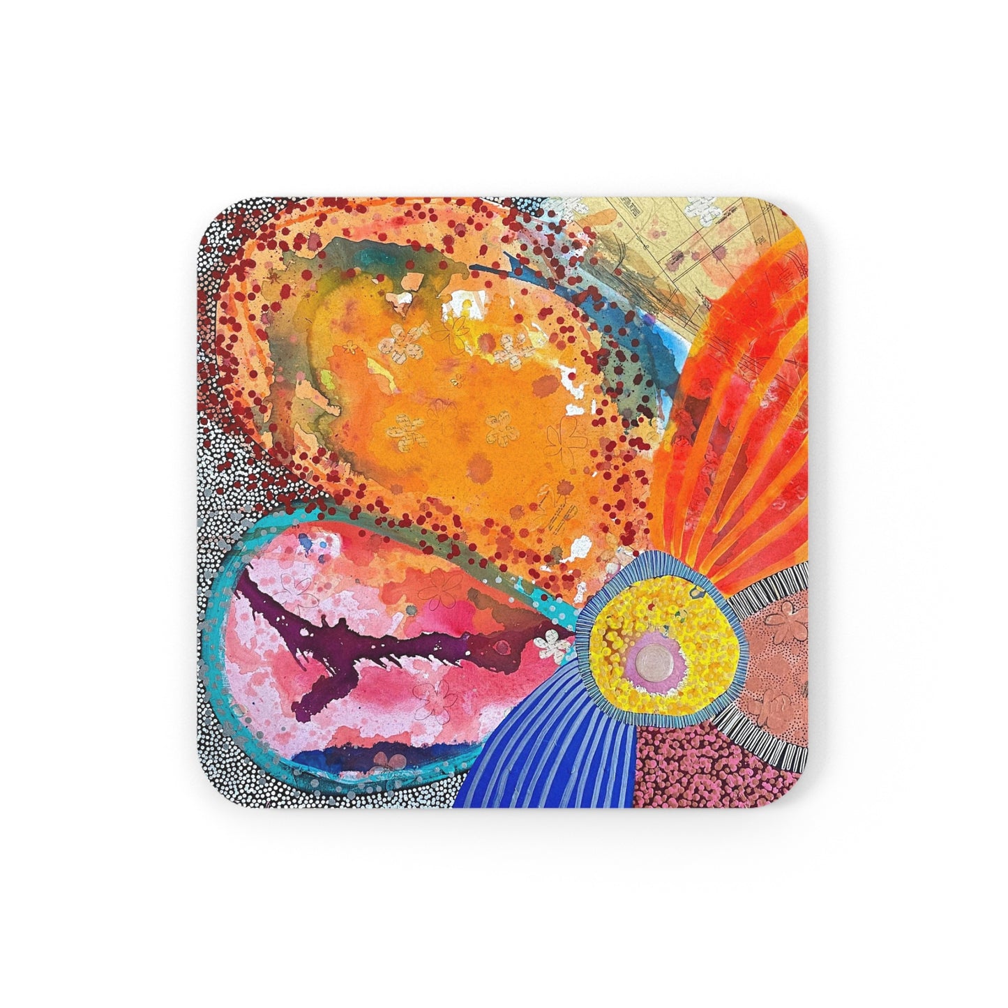 Jessica Wood Artist Cork Back Coaster