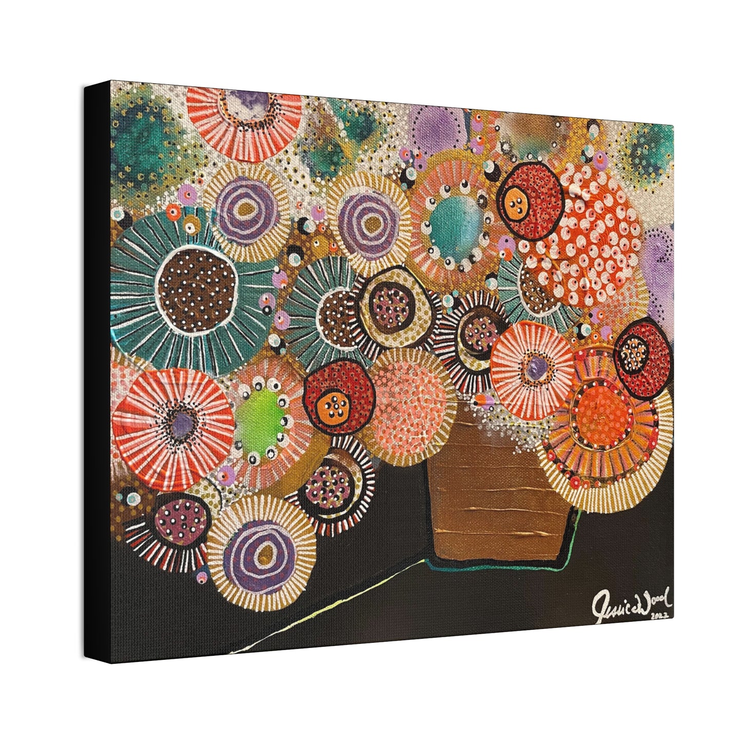 Canvas Print. Floral Still Life by Jessica Wood Artist