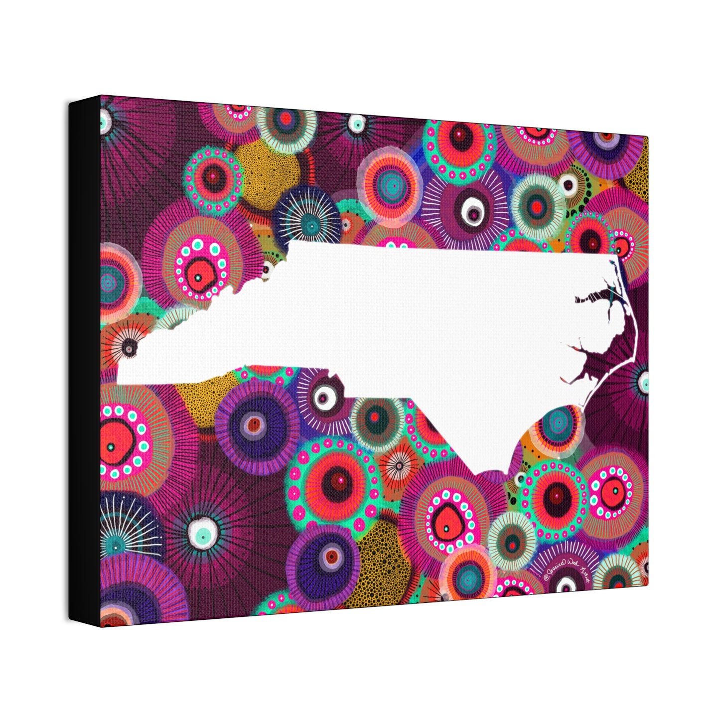 North Carolina Canvas Print by Jessica Wood Artist