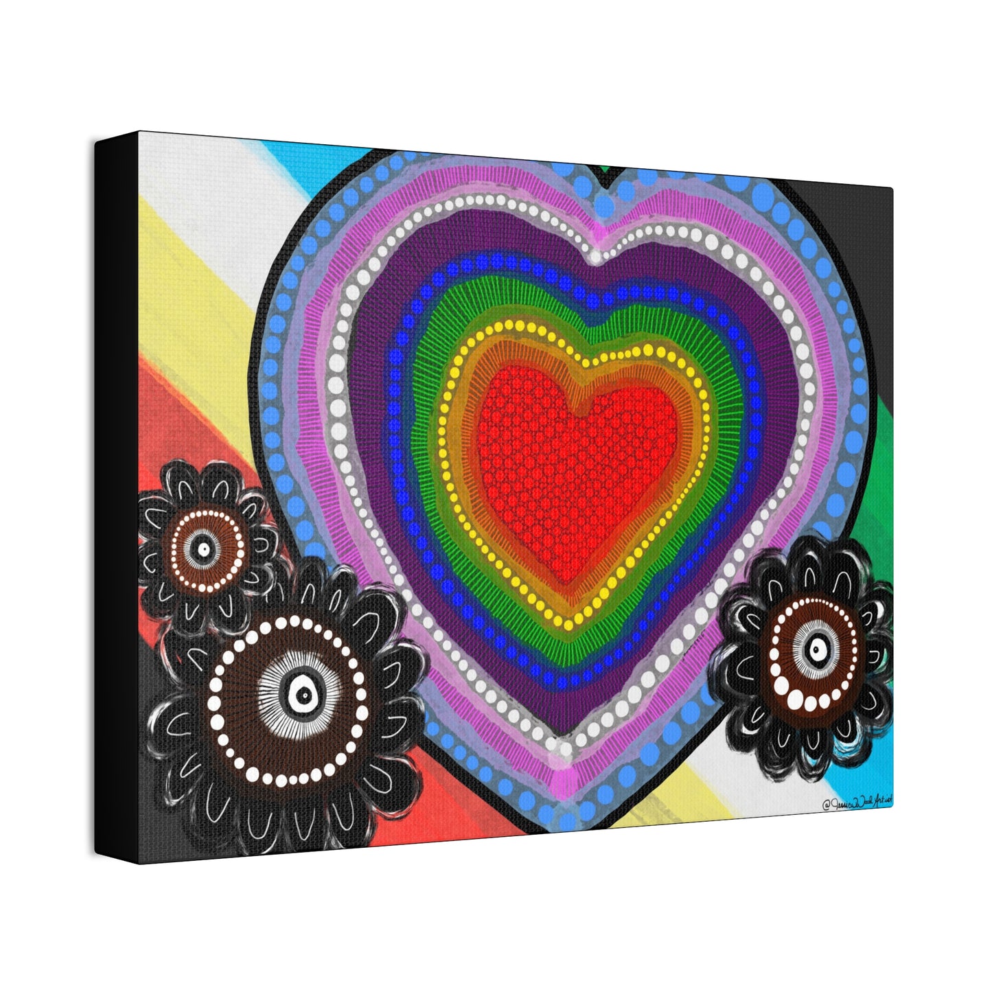 Choose Love Canvas Print by Jessica Wood Artist