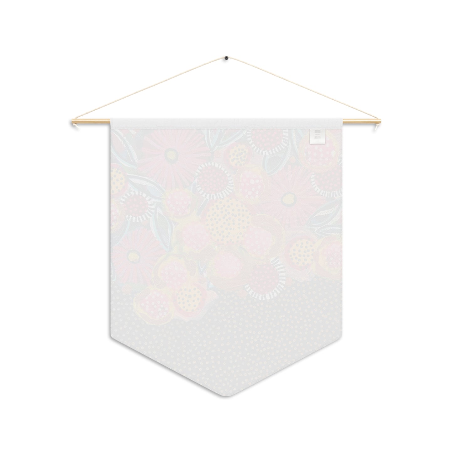 Decorative Pennant Flag — 18"×21" Poly Twill Wall Banner (One-Sided)