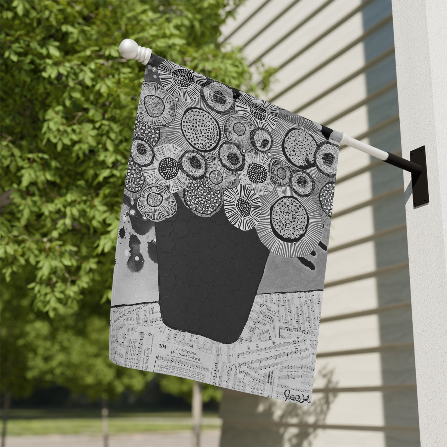 Jessica Wood Artist Garden or House Flag