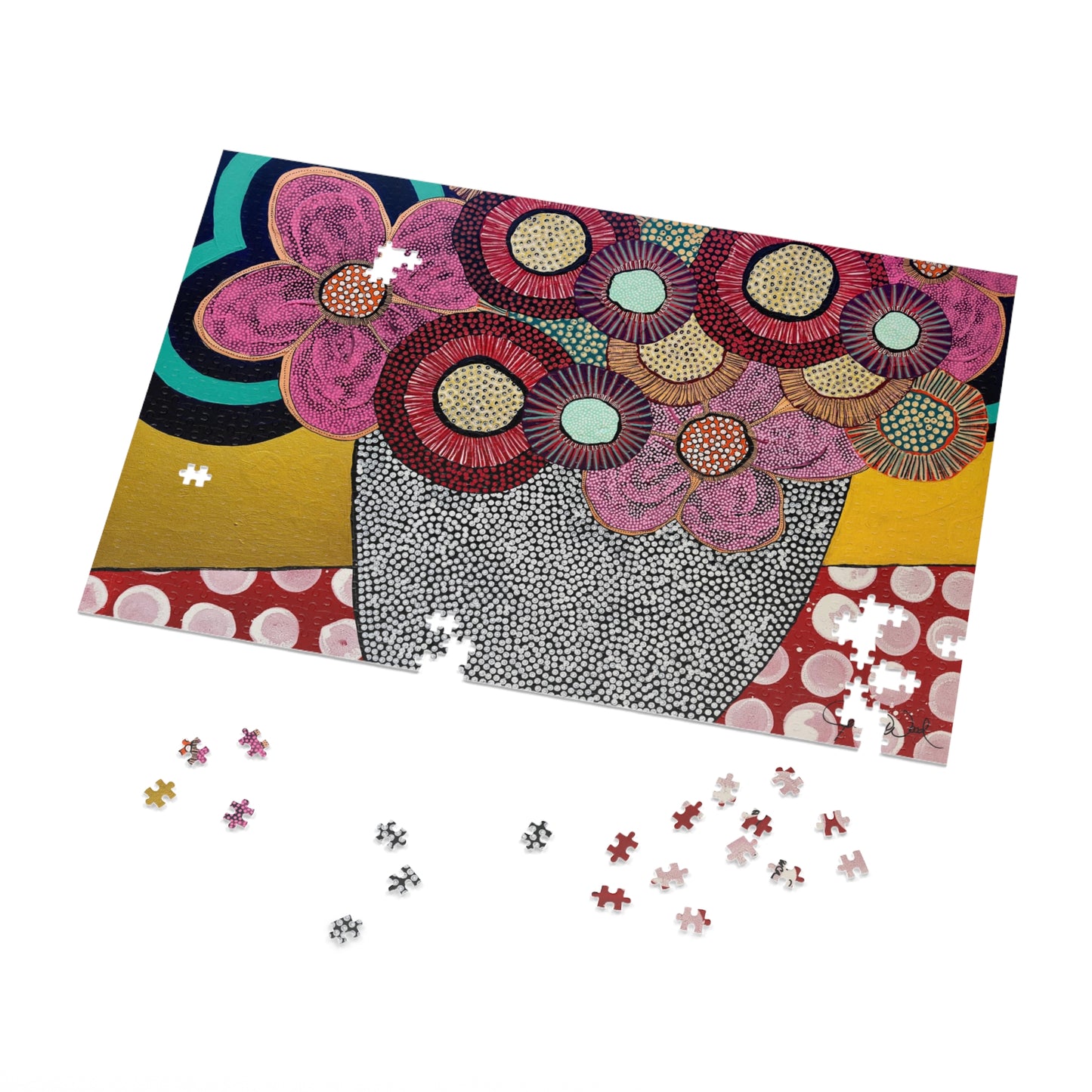 Jessica Wood Artist 1000-Piece Jigsaw Puzzle in a Tin Box