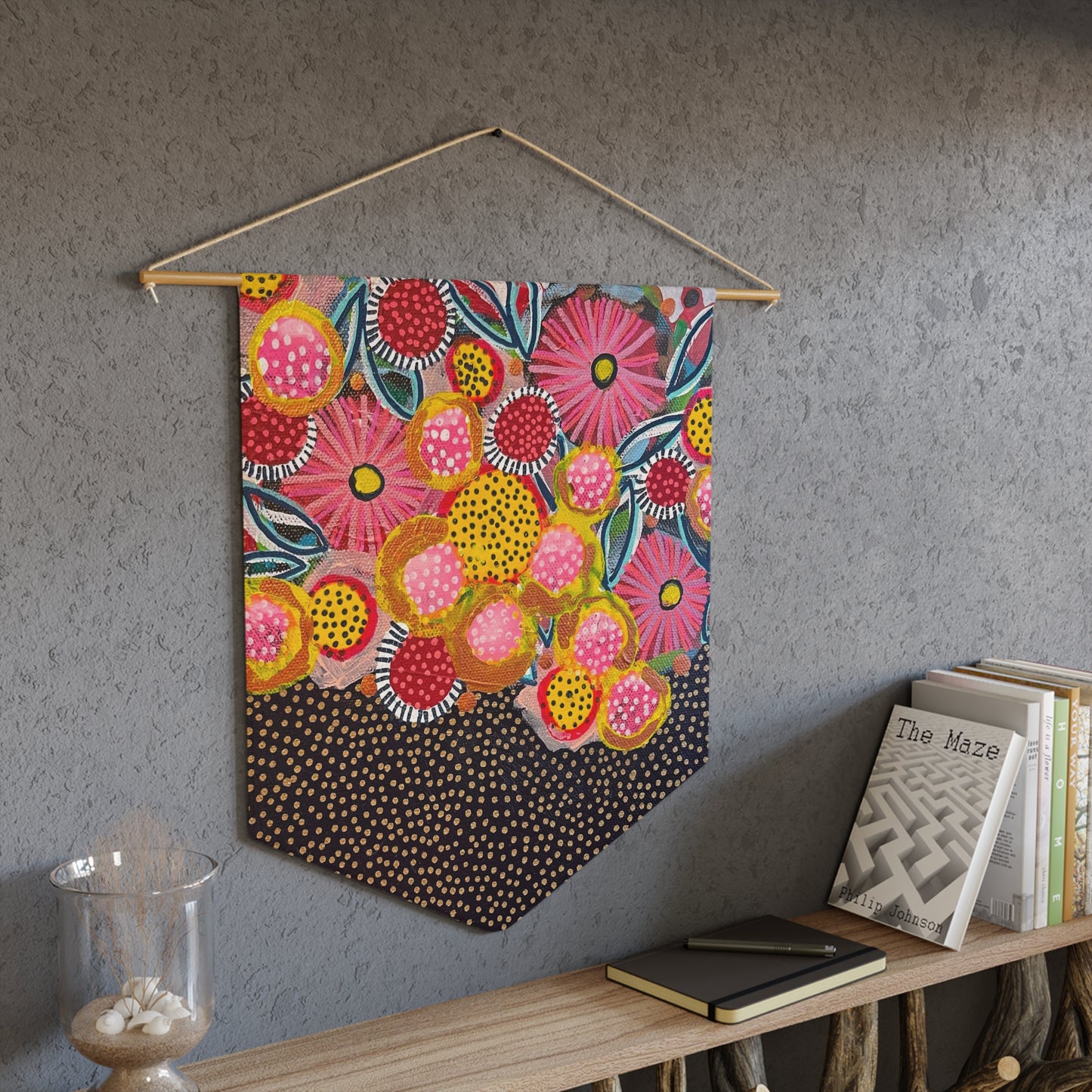 Floral Still Life Pennant by Jessica Wood Artist