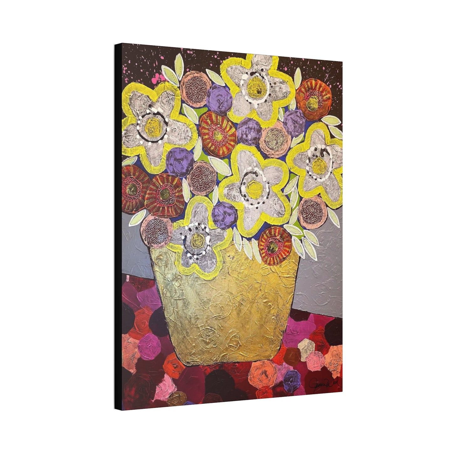 Canvas Print. Floral Still Life by Jessica Wood Artist