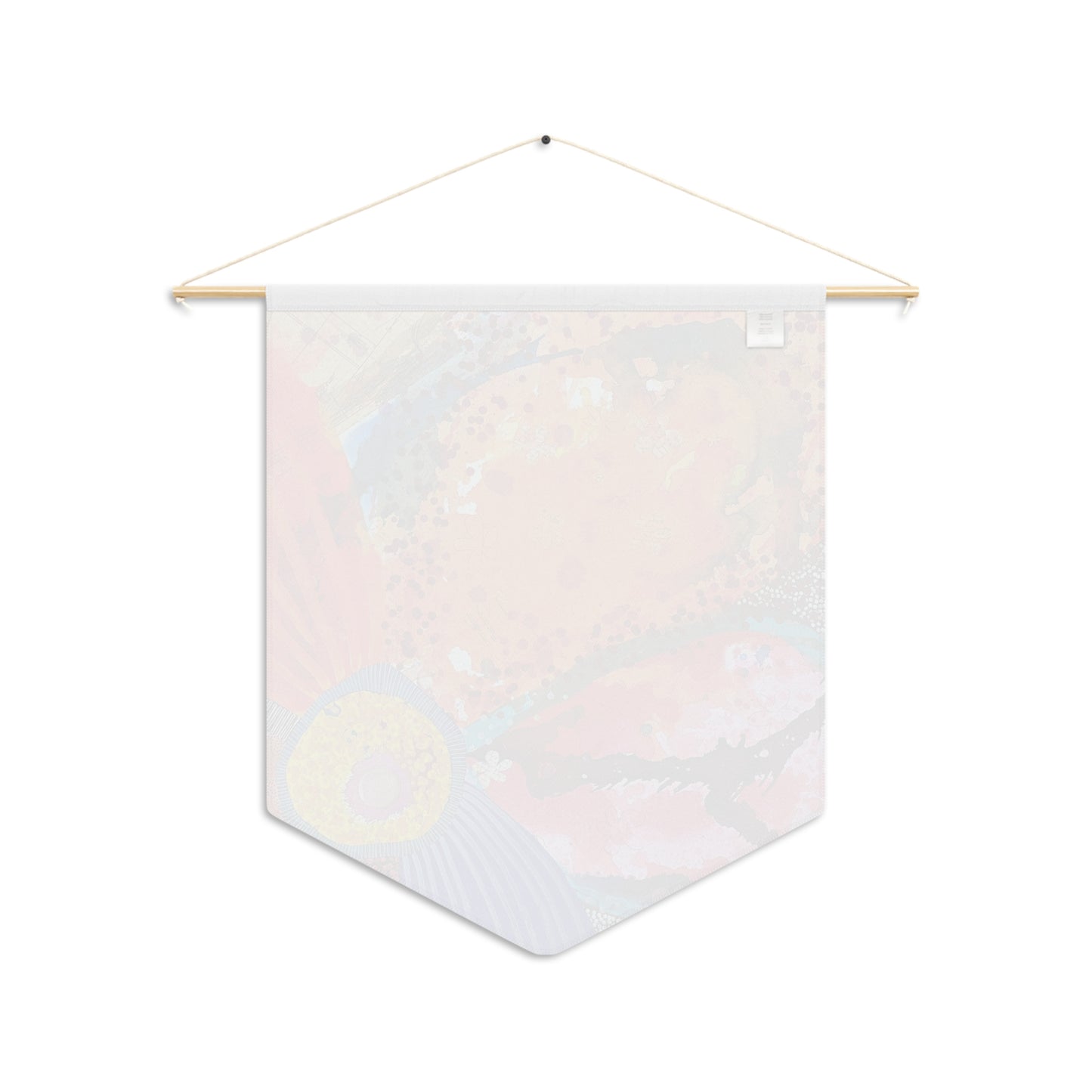 Decorative Pennant Flag — 18"×21" Poly Twill Wall Banner (One-Sided)