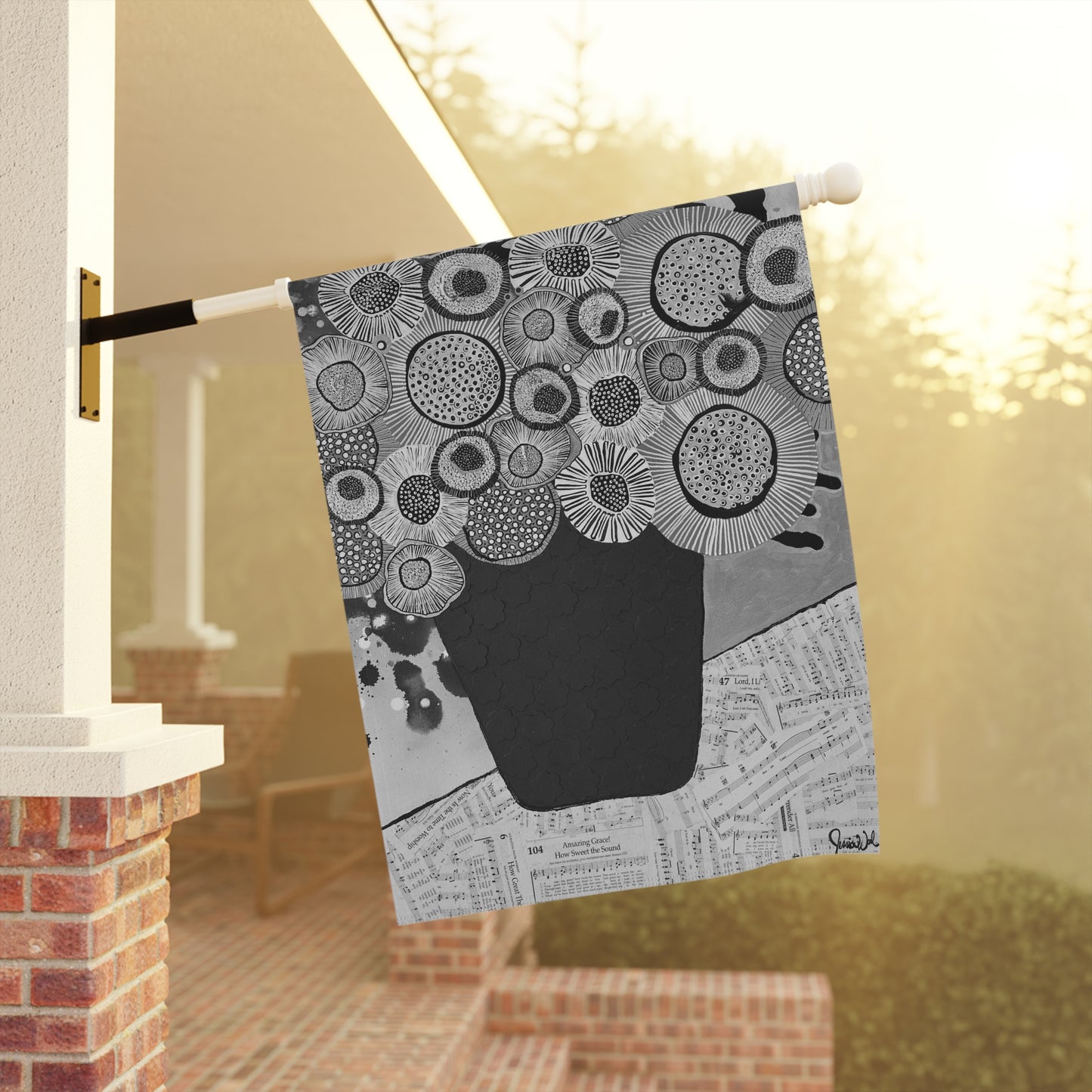 Jessica Wood Artist Garden or House Flag