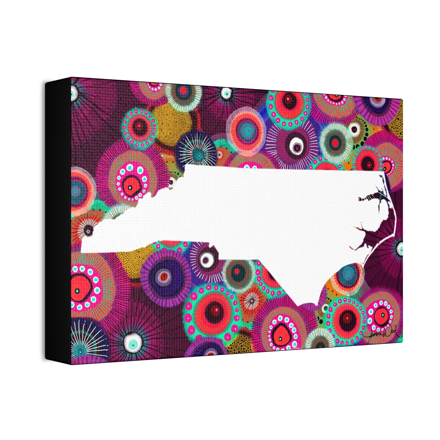 North Carolina Canvas Print by Jessica Wood Artist