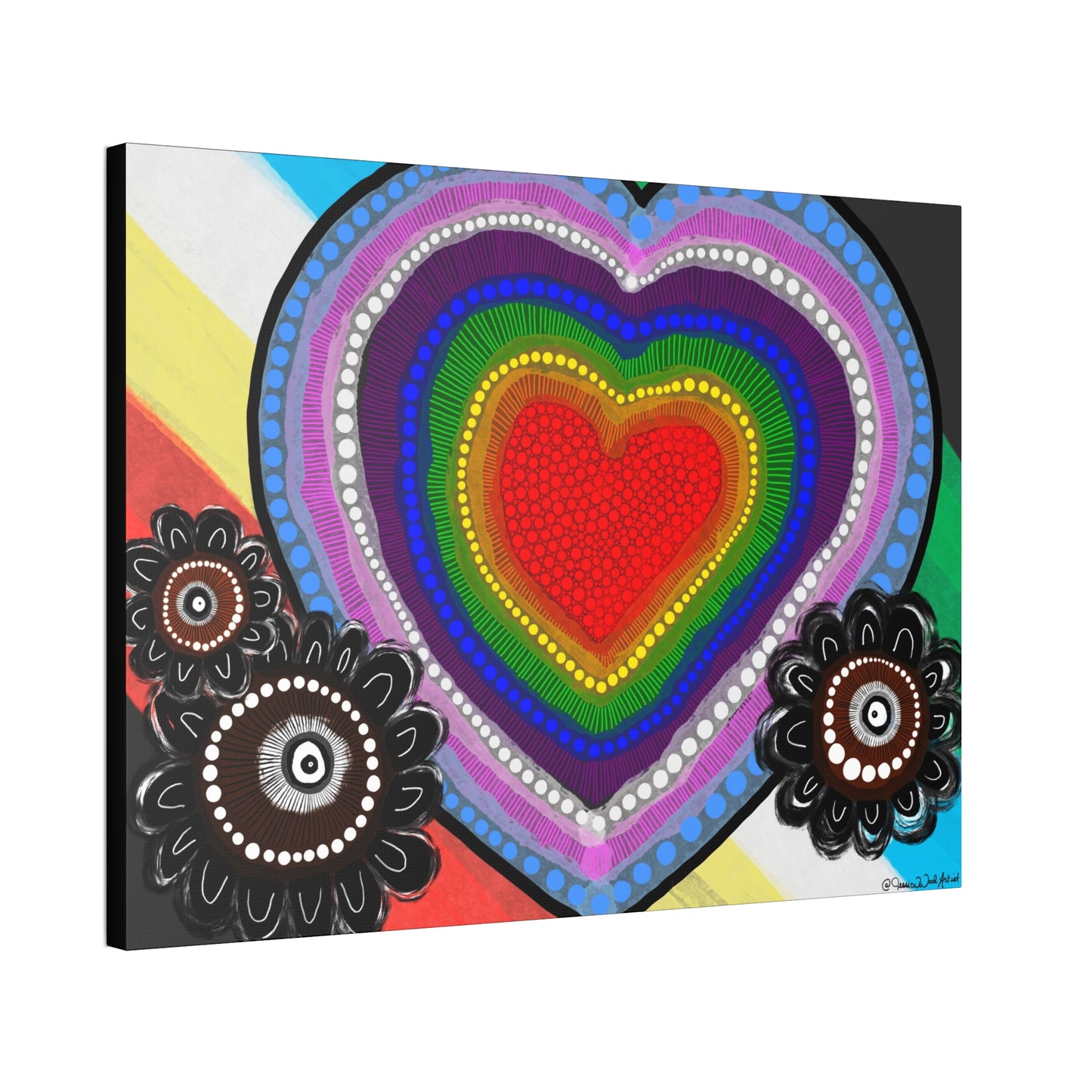 Choose Love Canvas Print by Jessica Wood Artist