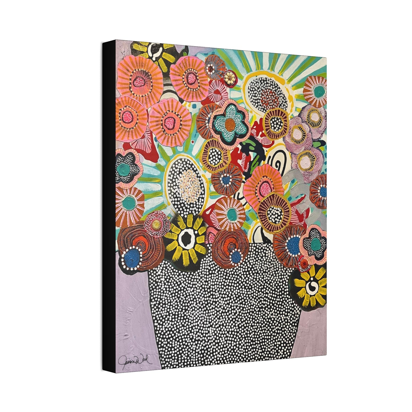 Canvas Print. Floral Still Life by Jessica Wood Artist