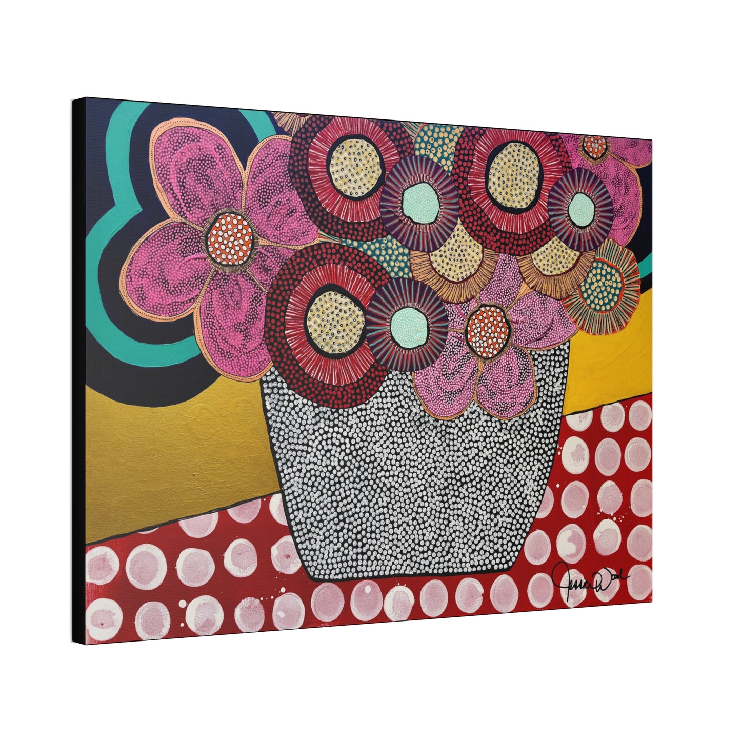 Canvas Print. Floral Still Life by Jessica Wood Artist