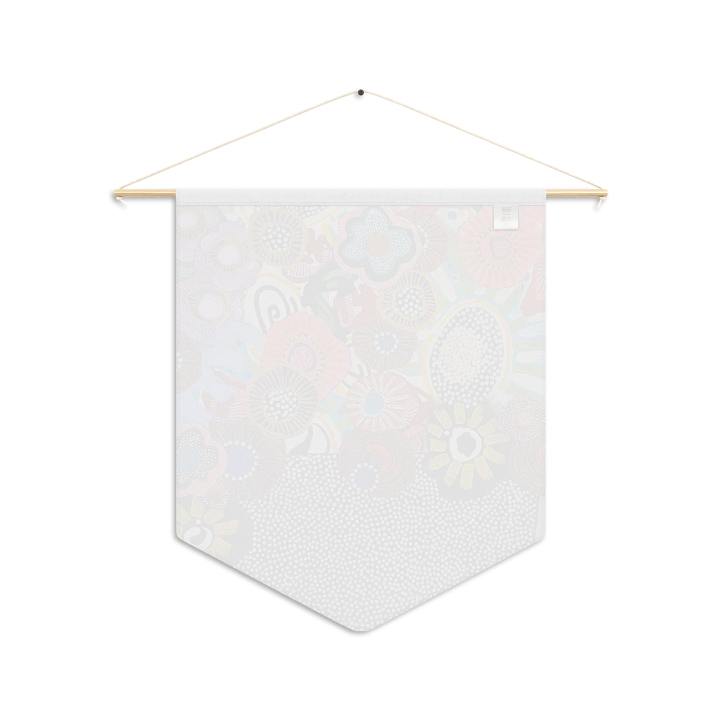 Decorative Pennant Flag — 18"×21" Poly Twill Wall Banner (One-Sided)