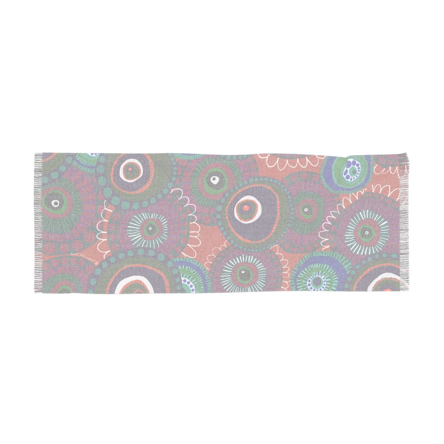 Jessica Wood Artist, Floral Lightweight Scarf Wrap