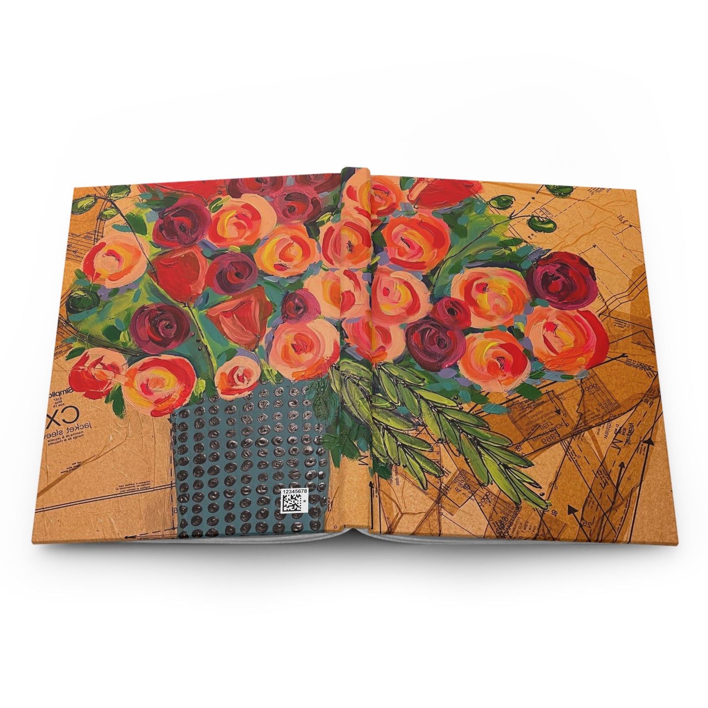 Hardcover Journal — Floral Still Life Art Notebook