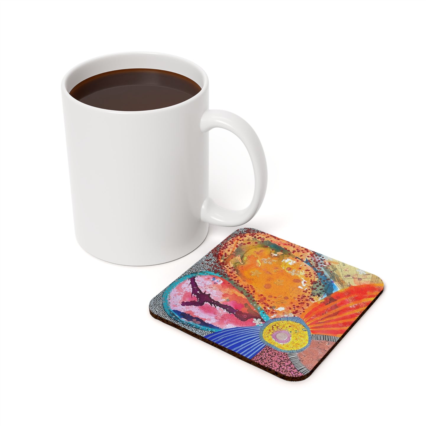 Jessica Wood Artist Cork Back Coaster
