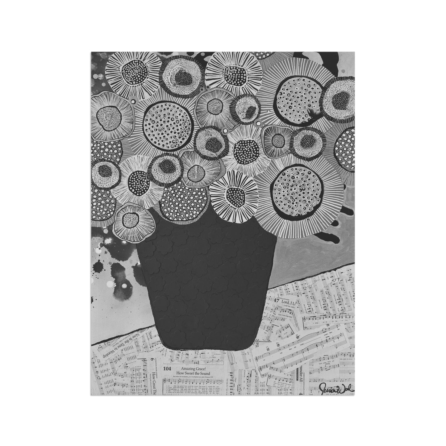 Jessica Wood Artist Garden or House Flag