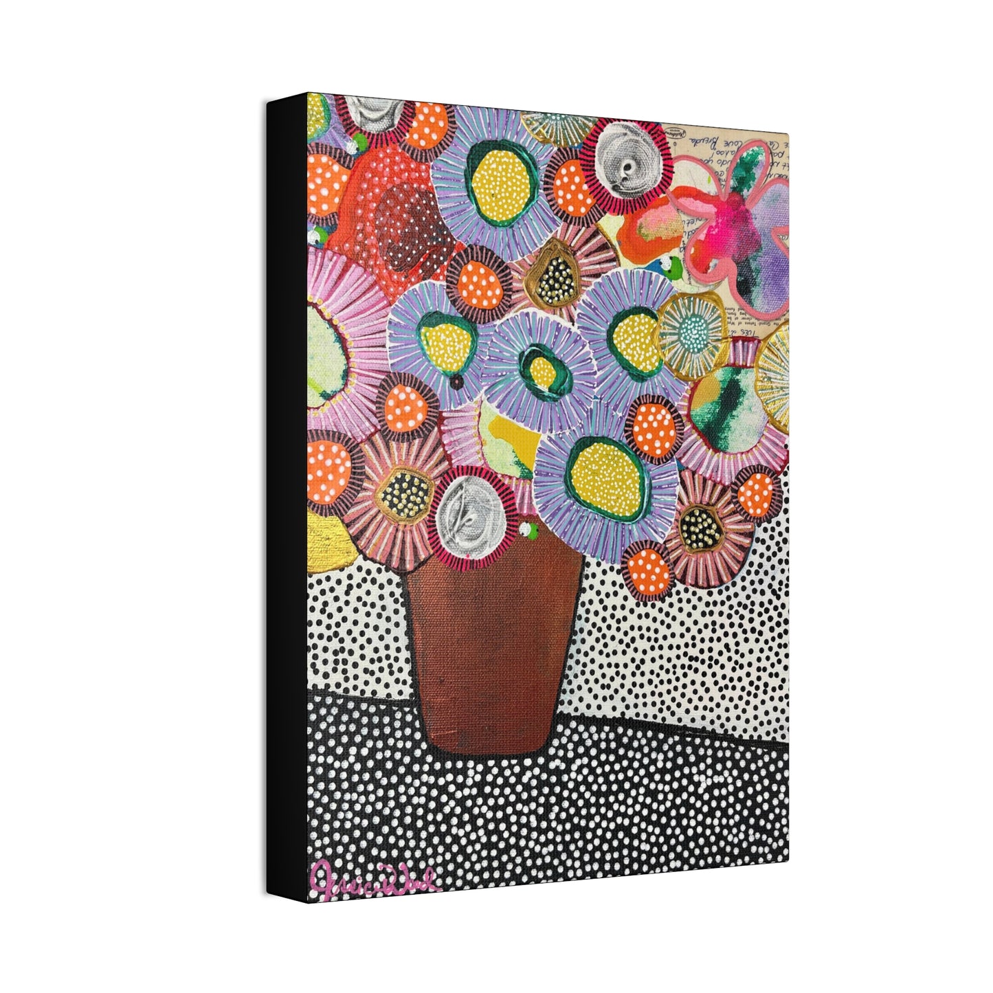 Canvas Print. Floral Still Life by Jessica Wood Artist. 12"x16"