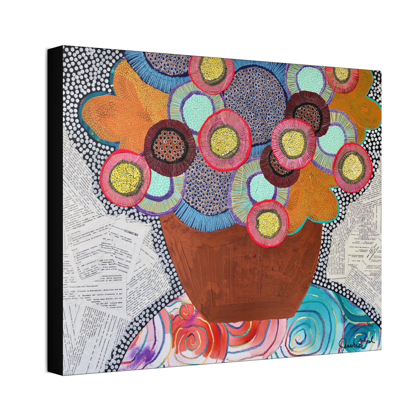 Canvas Print. Floral Still Life by Jessica Wood Artist