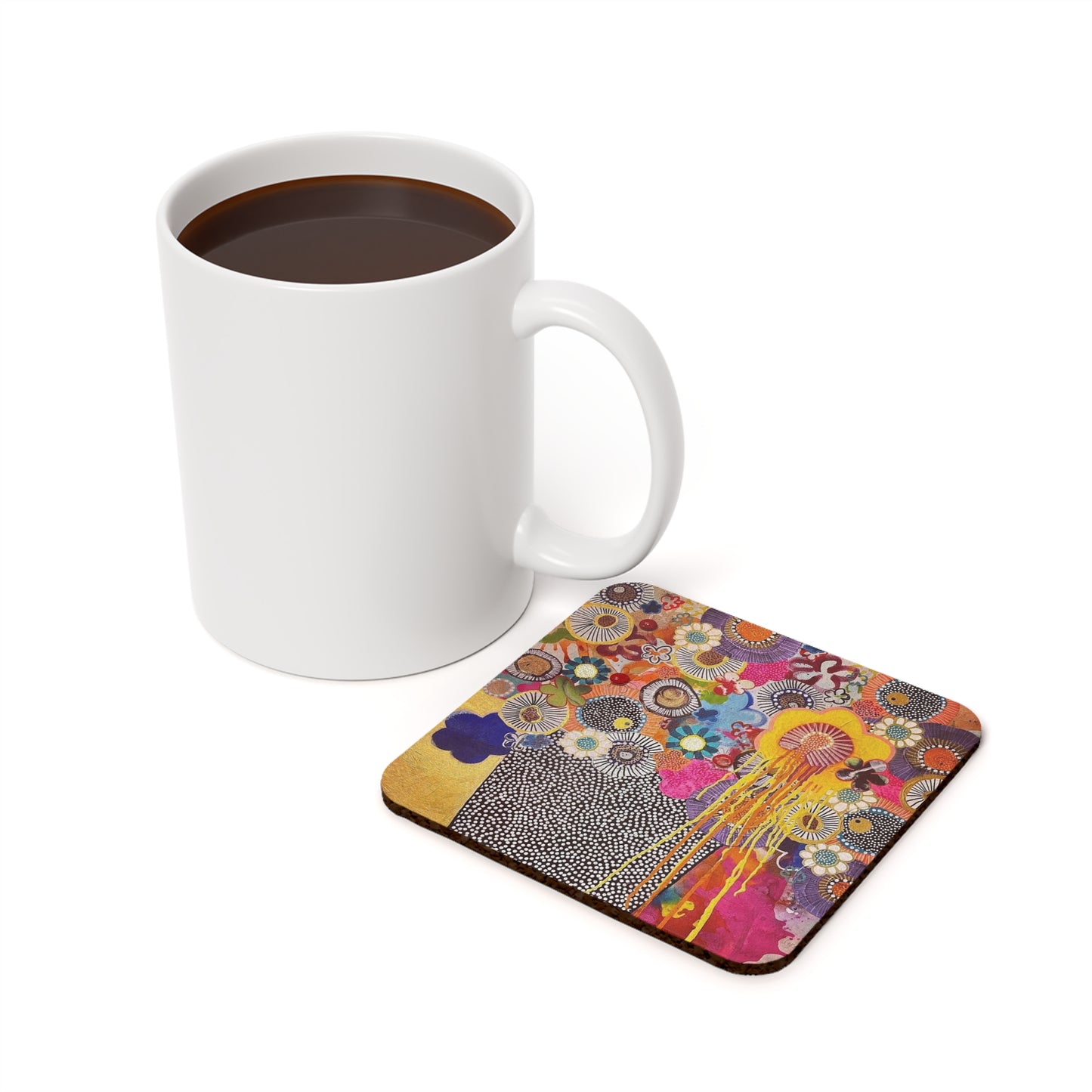 Jessica Wood Artist Cork Back Coaster
