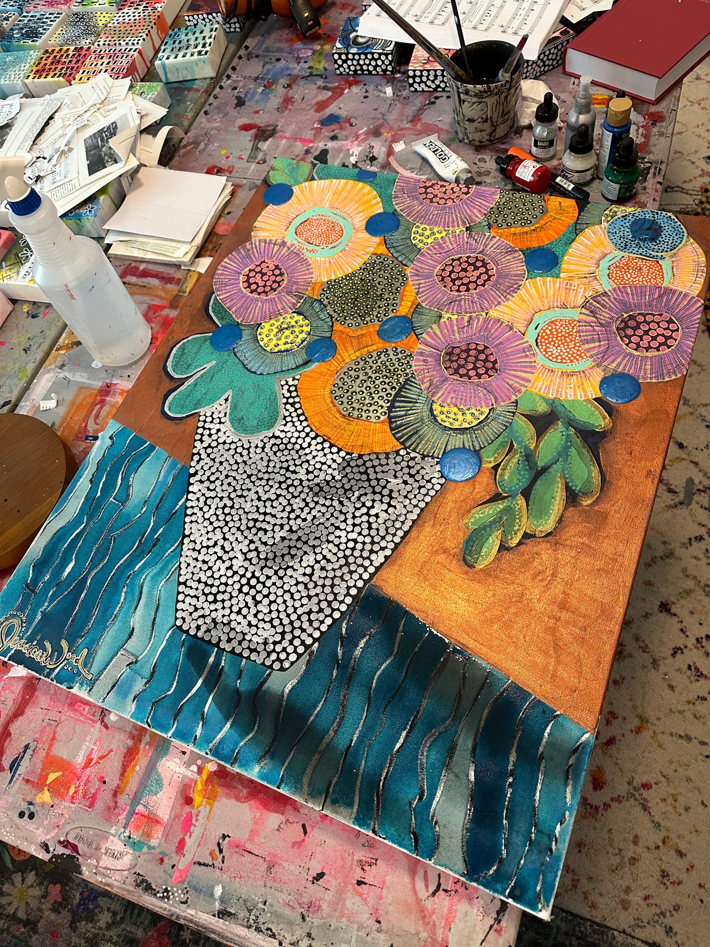 Take Me to the Sea- 24"x30" Mixed Media on Canvas