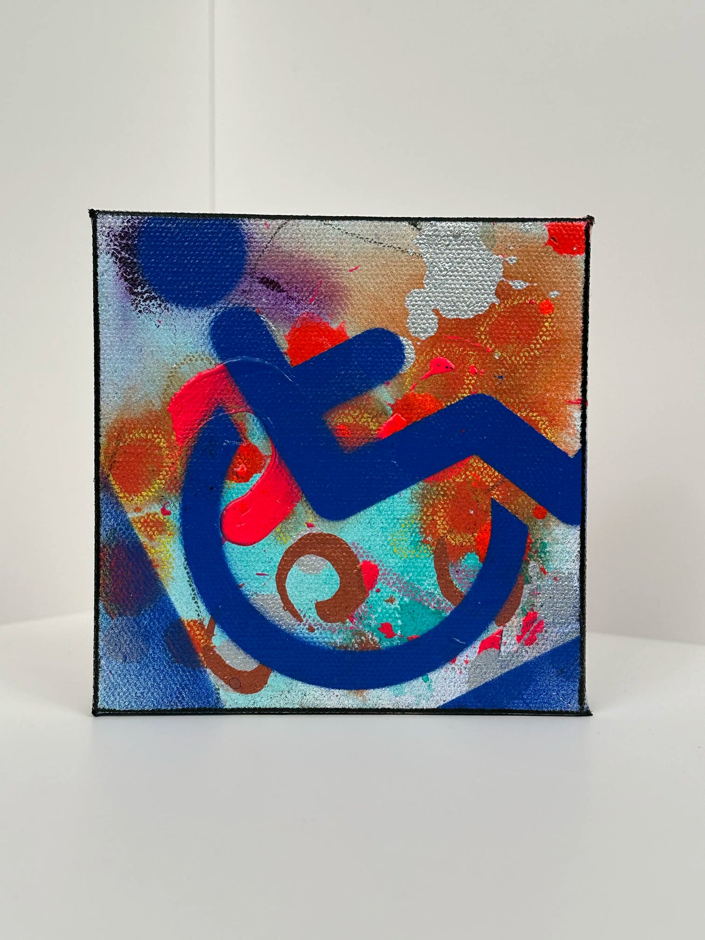 Momentum - 5"x5" Mixed Media on Canvas