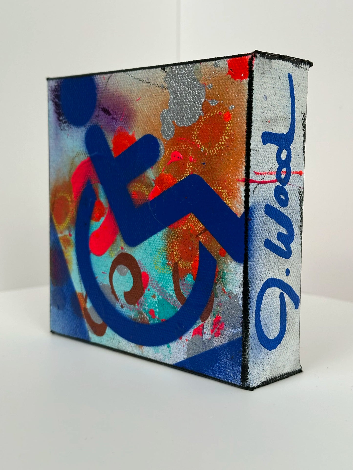 Momentum - 5"x5" Mixed Media on Canvas