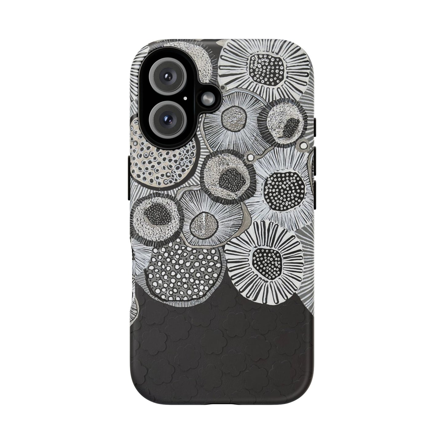 Protective Phone Case — Modern Floral Abstract Design