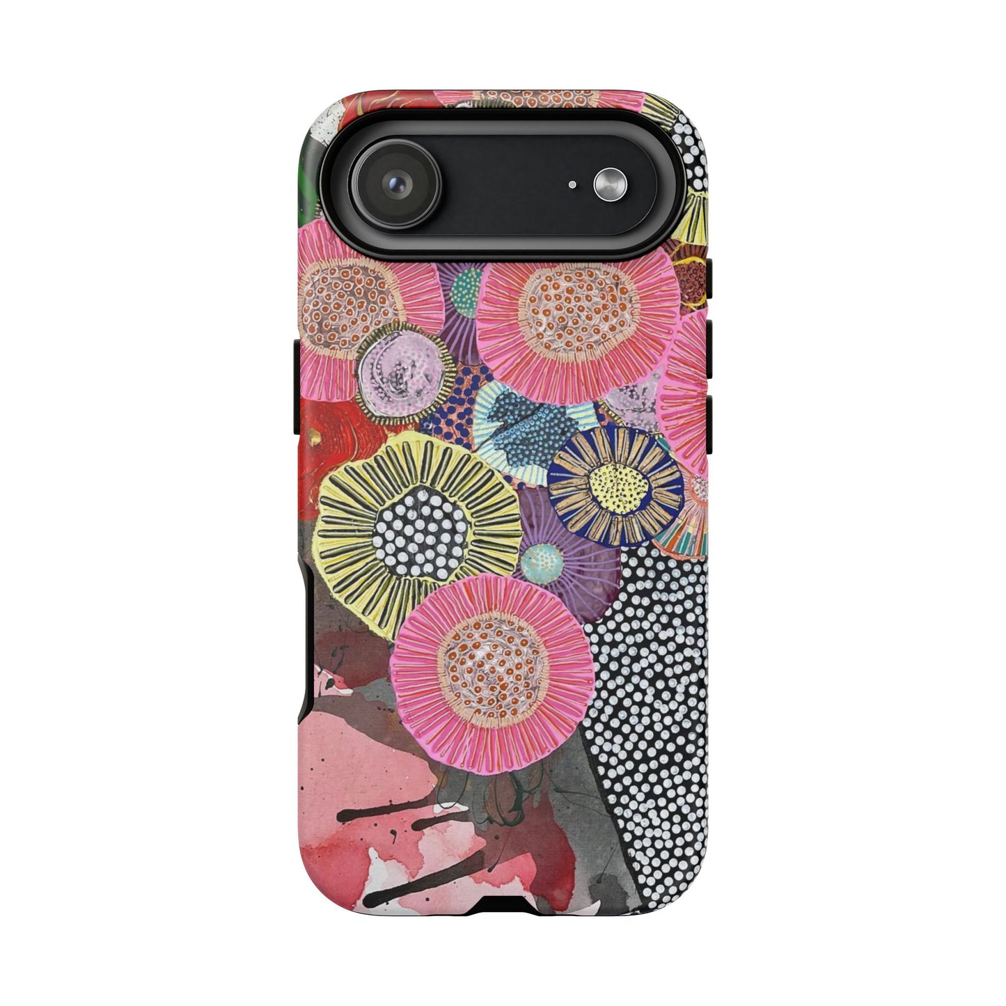 Protective Phone Case — Modern Floral Abstract Design
