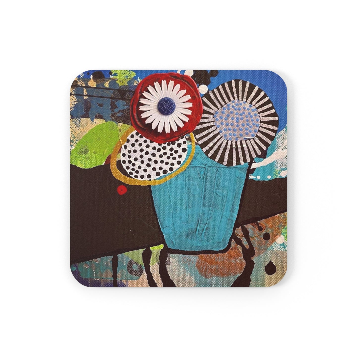 Square Cork Back Coaster