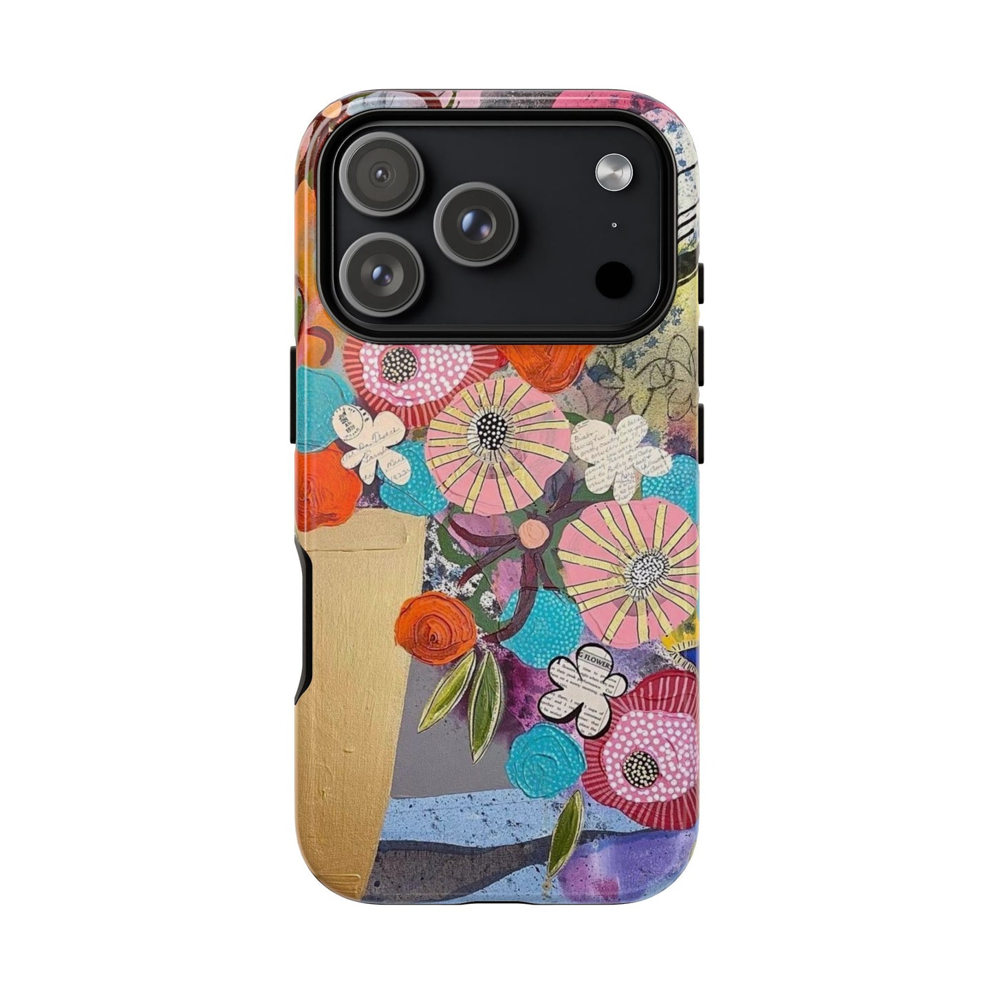 Protective Phone Case — Modern Floral Abstract Design