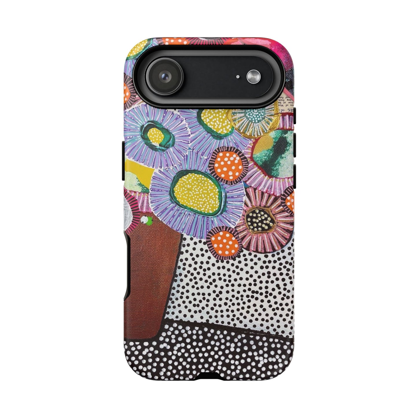 Protective Phone Case — Modern Floral Abstract Design