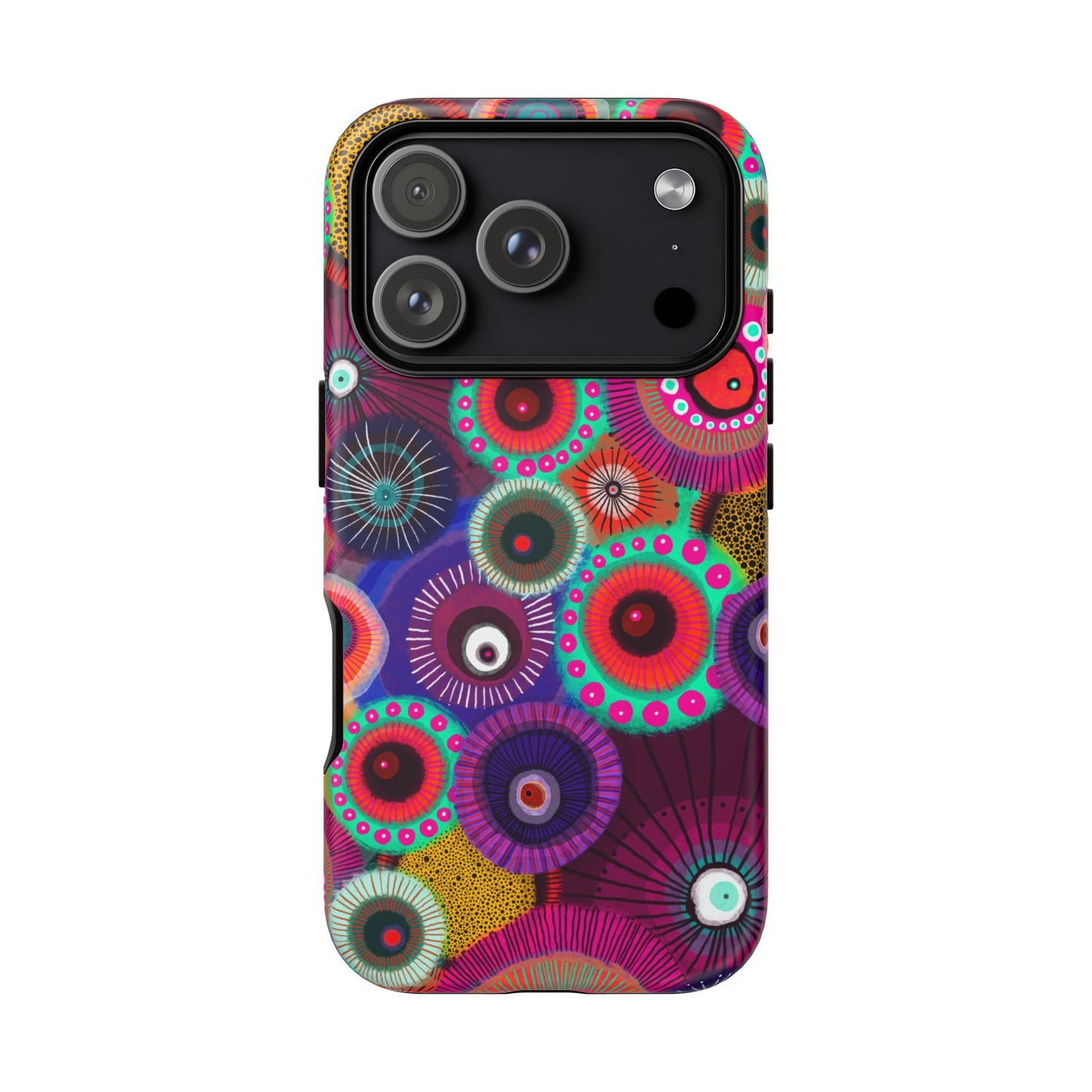 Protective Phone Case — Modern Floral Abstract Design