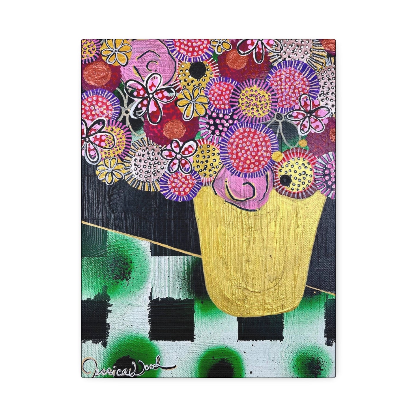 Canvas Print. Floral Still Life by Jessica Wood Artist