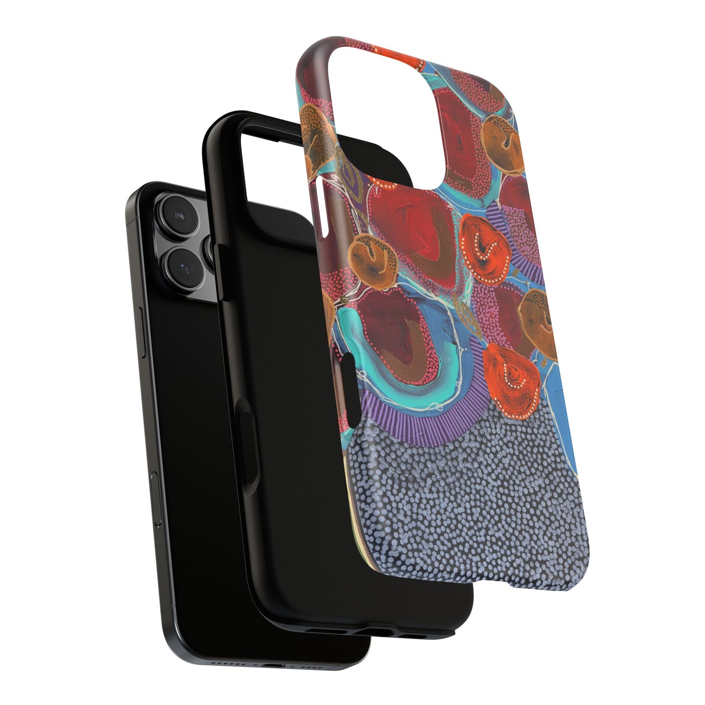 Protective Phone Case — Modern Floral Abstract Design