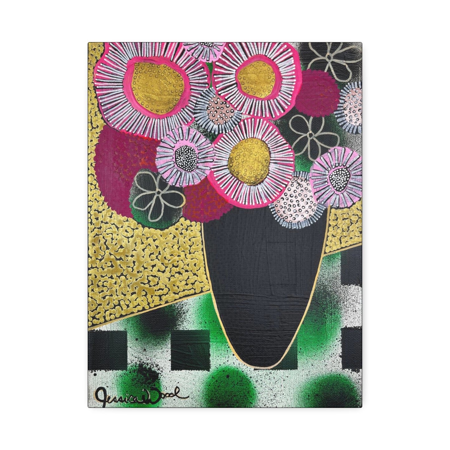 Canvas Print. Floral Still Life by Jessica Wood Artist