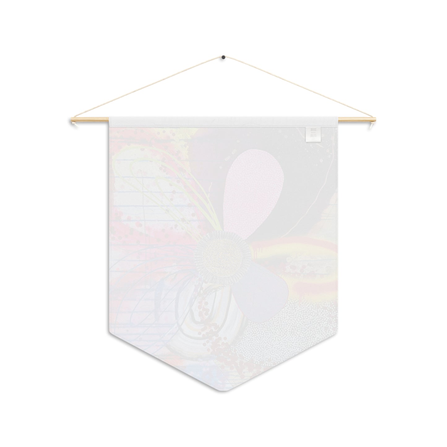 Decorative Pennant Flag — 18"×21" Poly Twill Wall Banner (One-Sided)