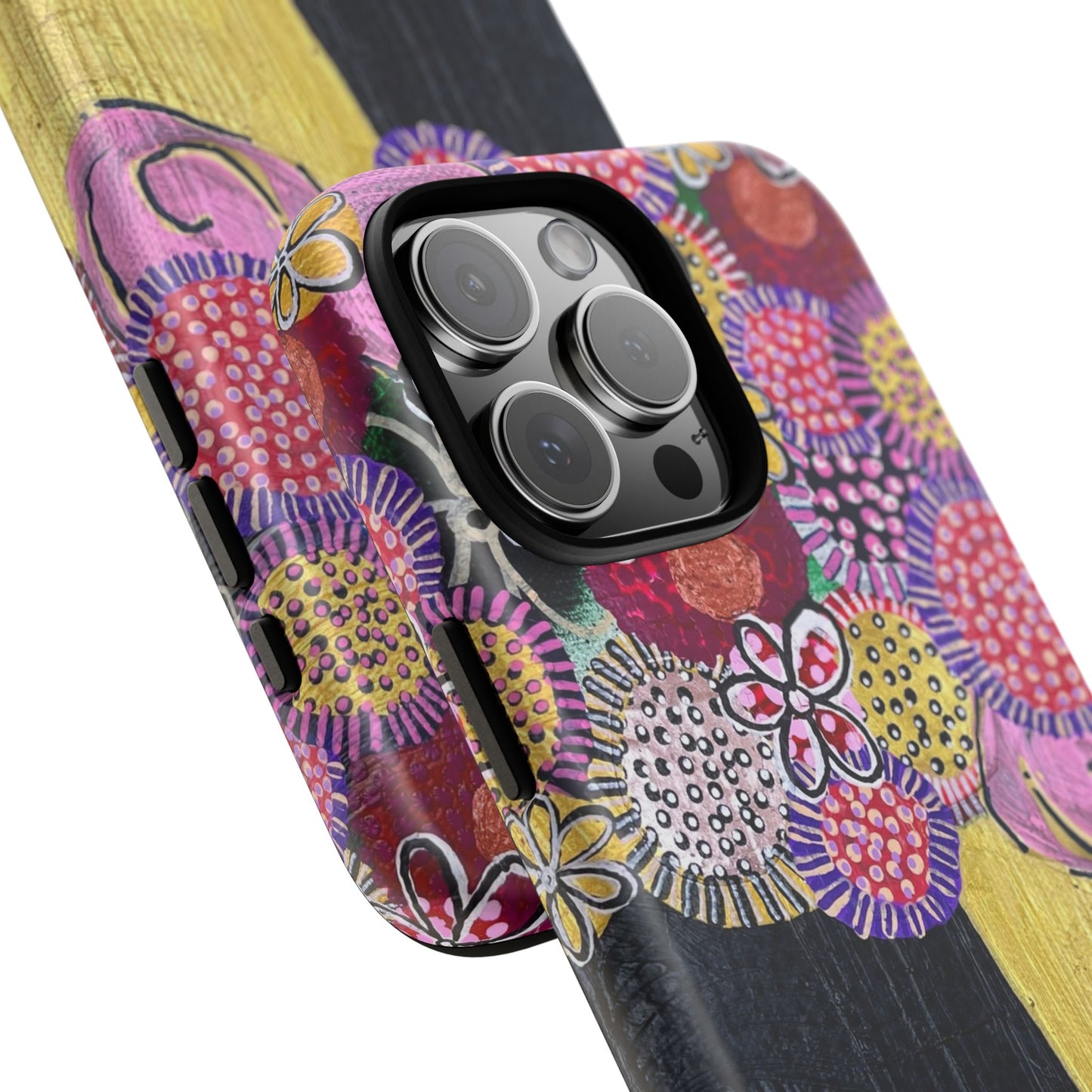 Protective Phone Case — Modern Floral Abstract Design