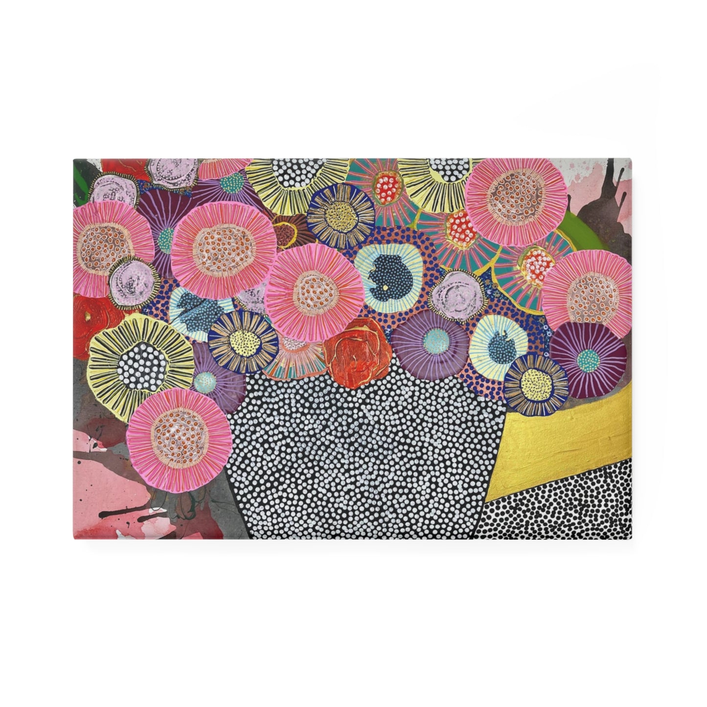 Floral Still Life Rectangular Refrigerator Magnet