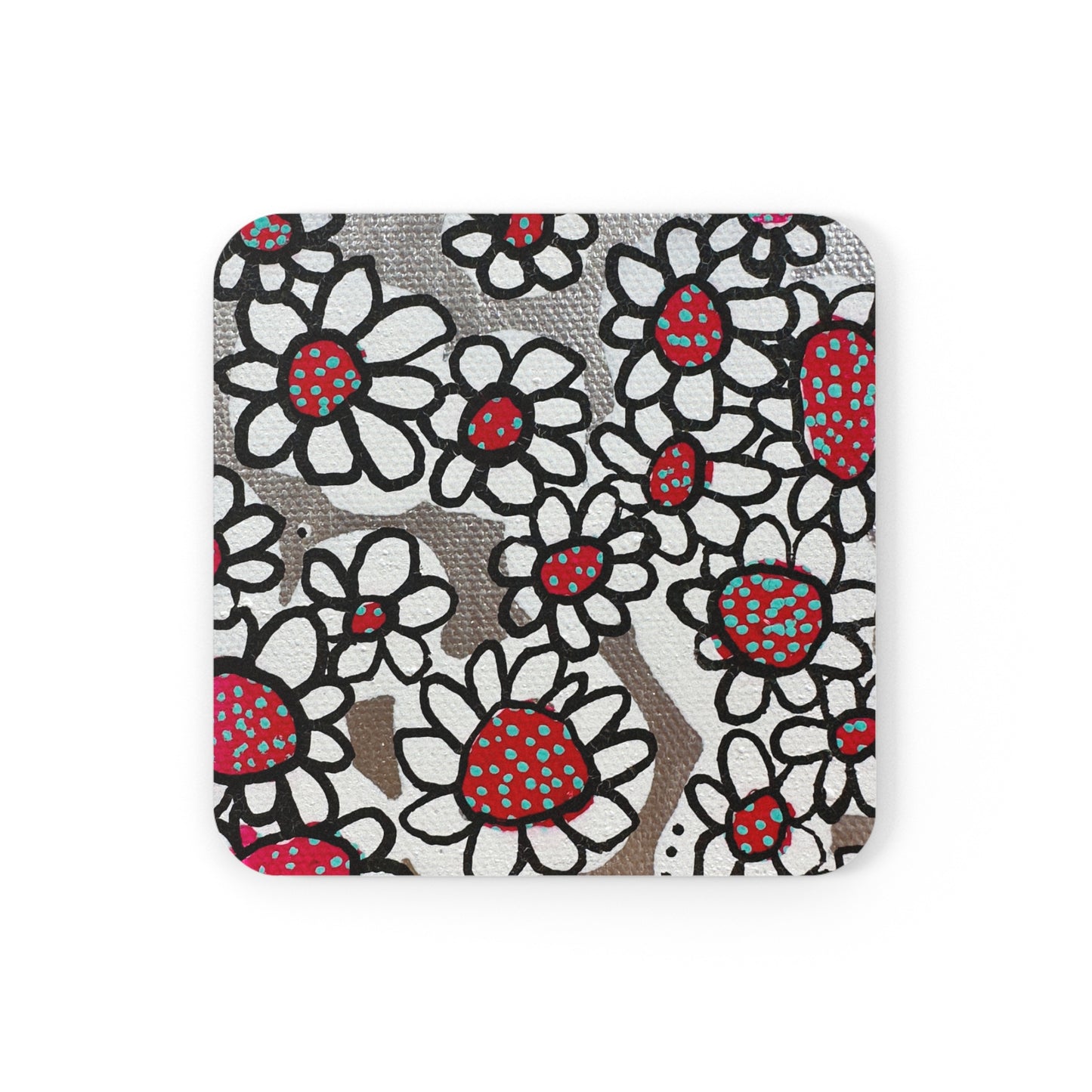 Square Cork Back Coaster