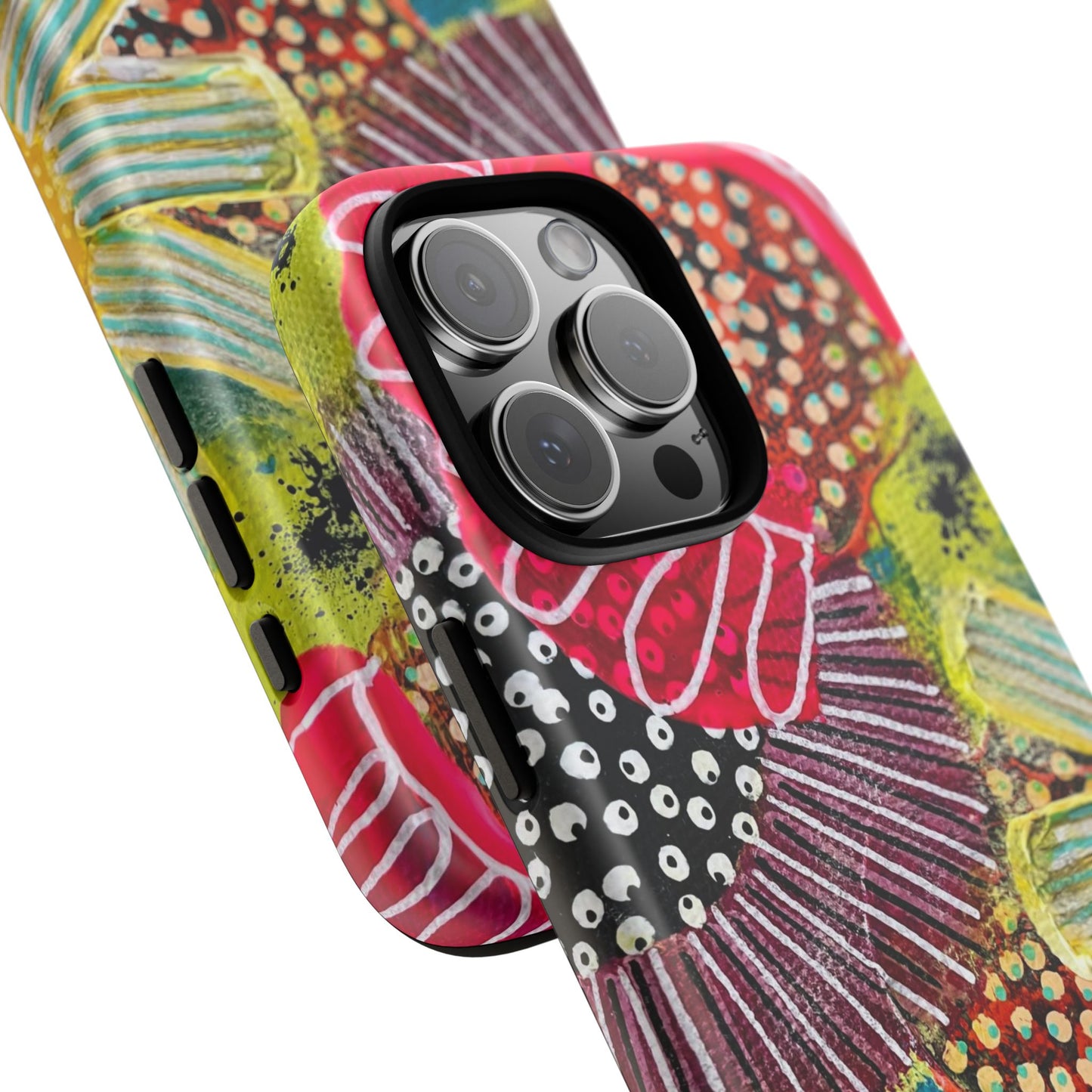 Protective Phone Case — Modern Floral Abstract Design