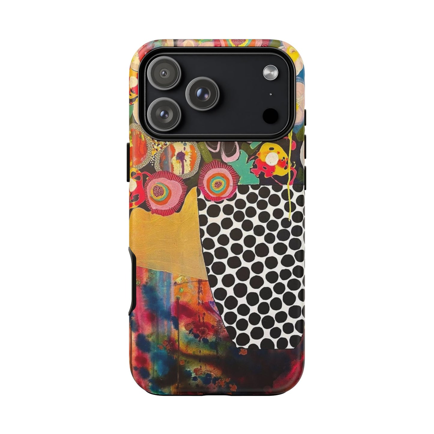 Protective Phone Case — Modern Floral Abstract Design