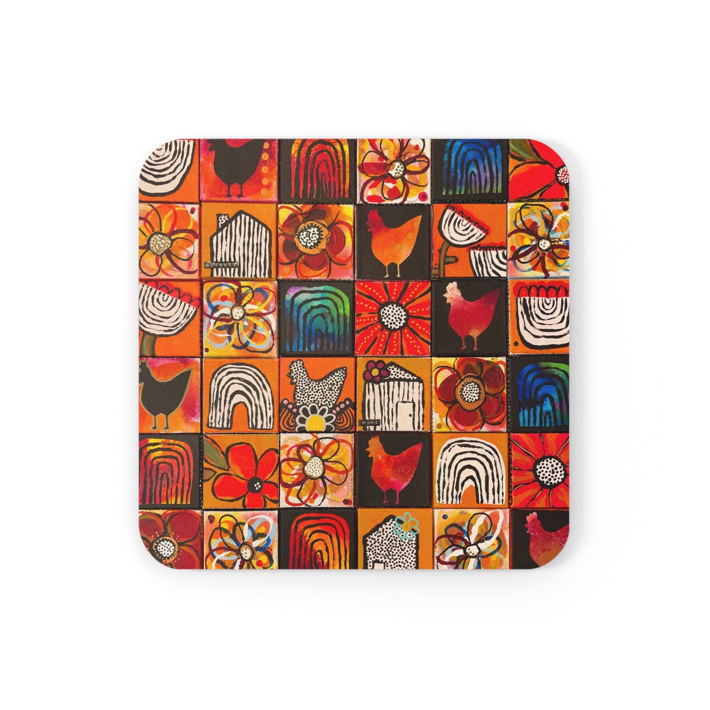 Square Cork Back Coaster