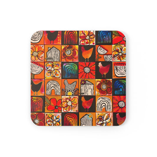 Square Cork Back Coaster