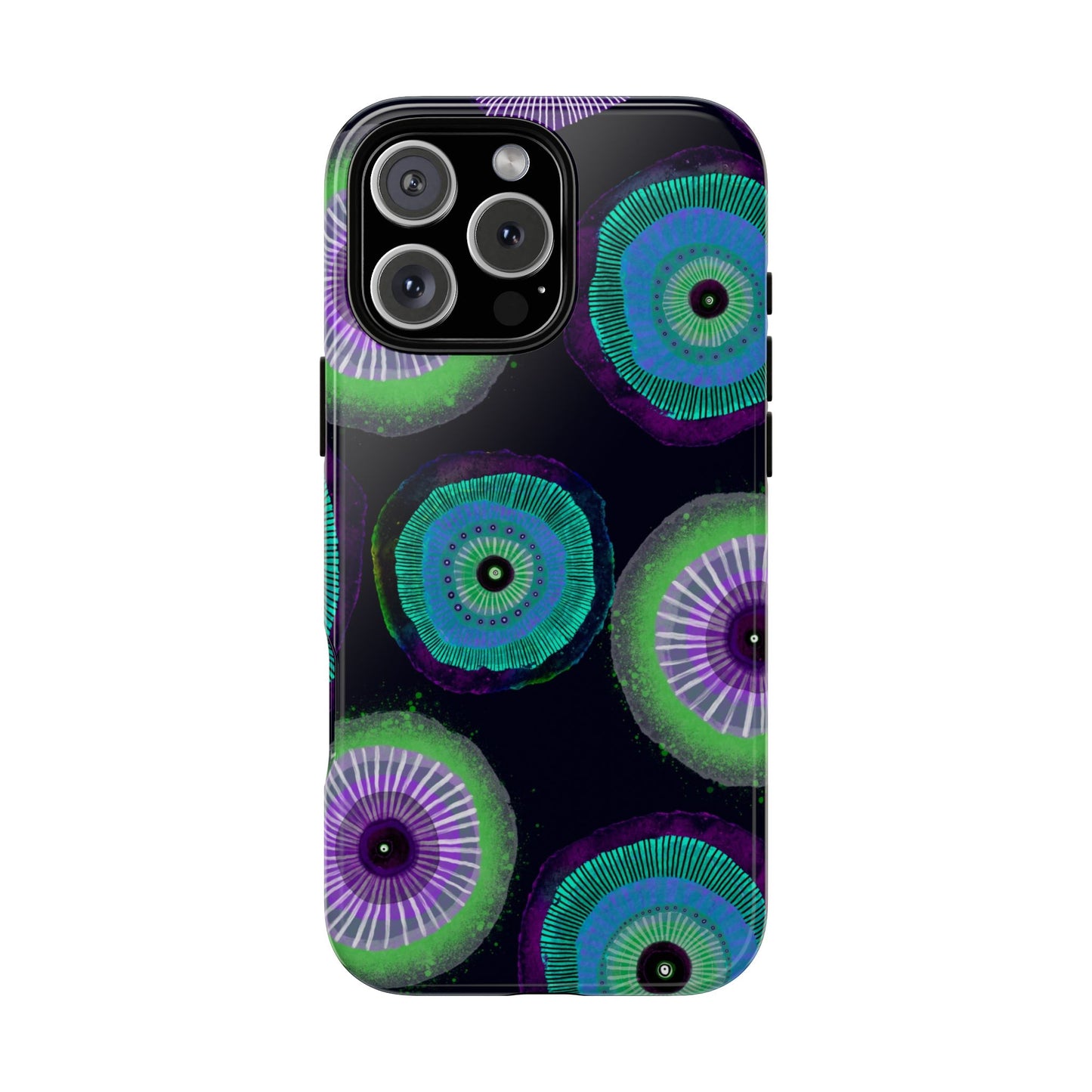 Protective Phone Case — Modern Floral Abstract Design