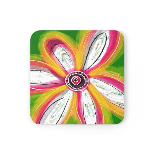 Jessica Wood Artist Cork Back Coaster