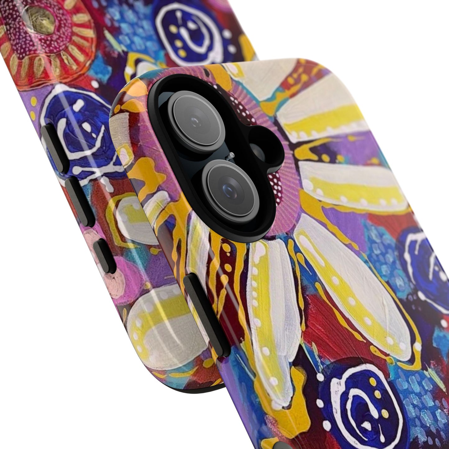 Protective Phone Case — Modern Floral Abstract Design